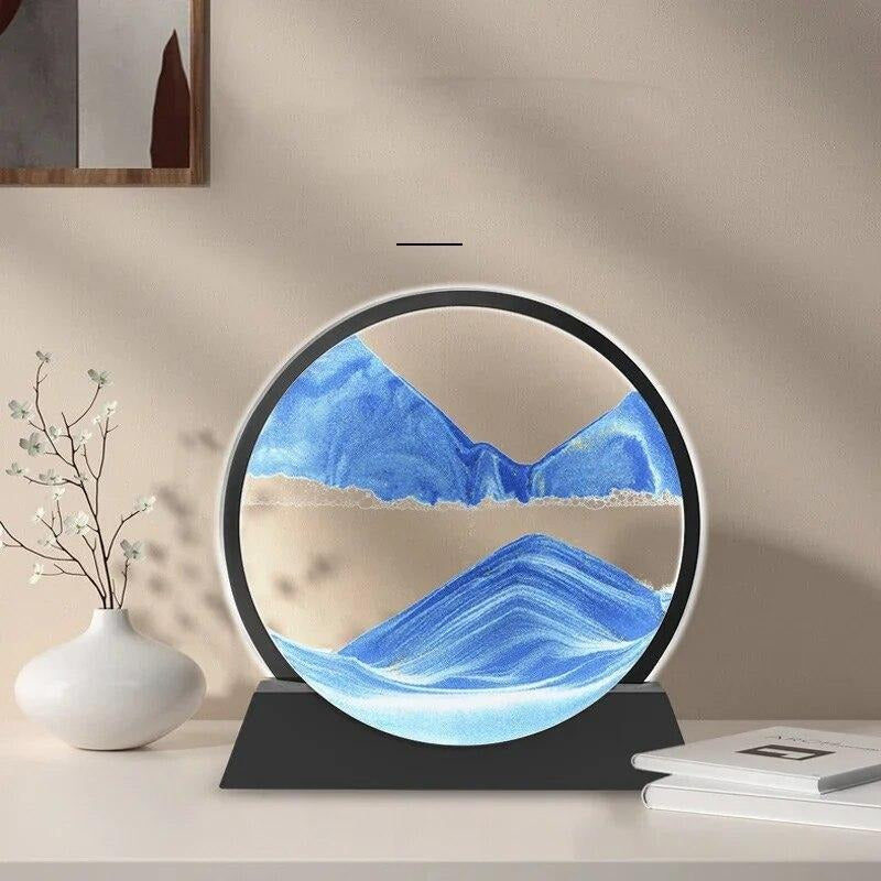 Sandscape Painting 3D Moving Sand Art Hourglass Sand Timer